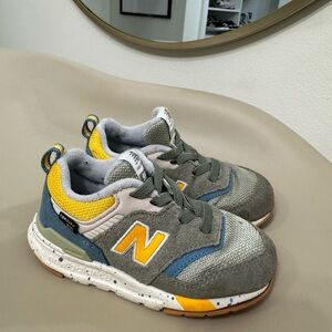 New Balance Kids' Gray and Yellow Sneakers | Toddler 8C